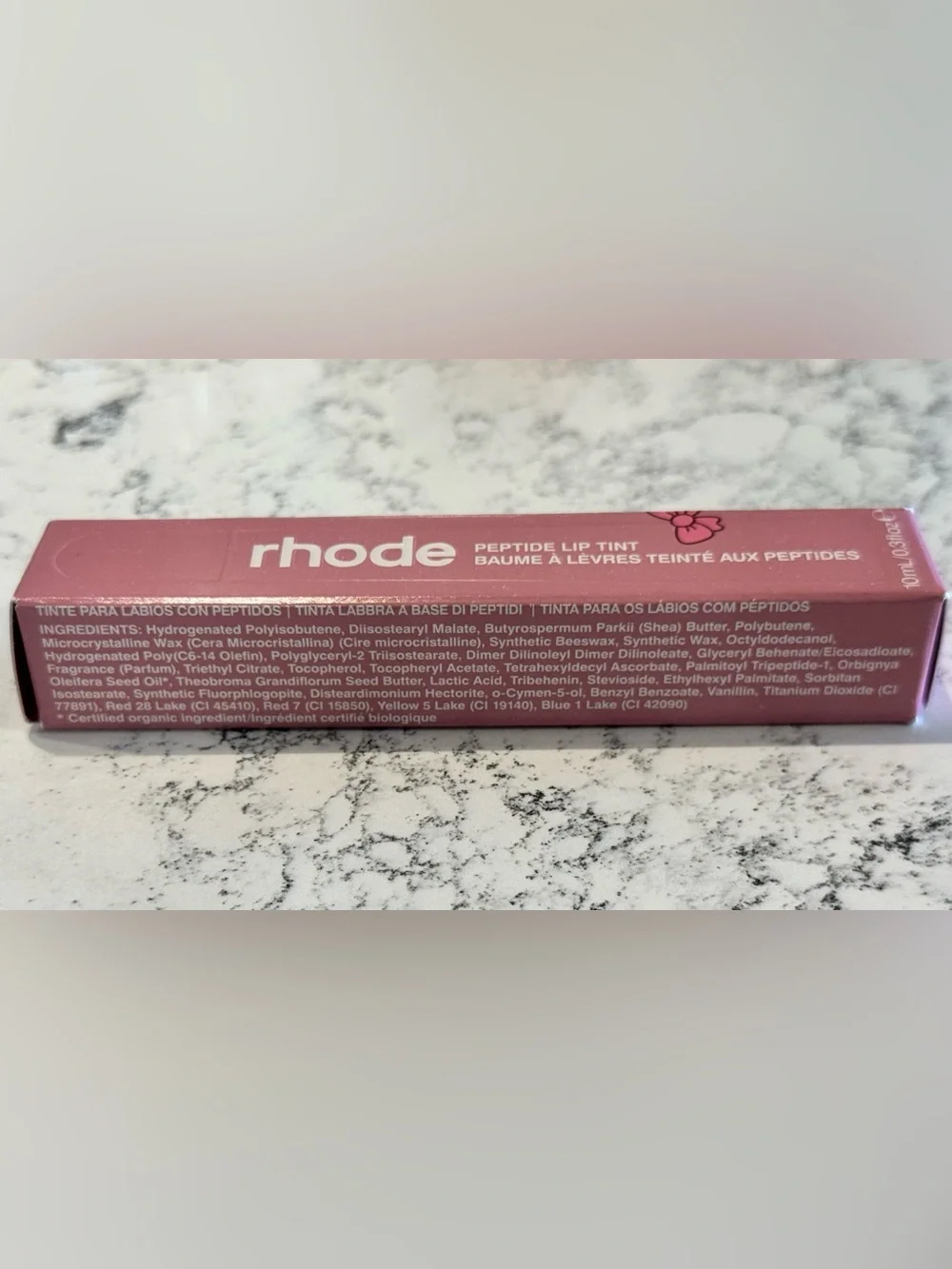 Rhode Peptide Lip Tint in “Ribbon” (Sheer Pink)